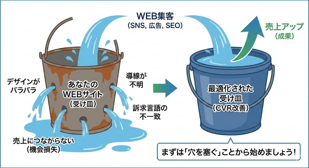 WEB集客ではデザイン・ライティング・導線で売上に変化が出る