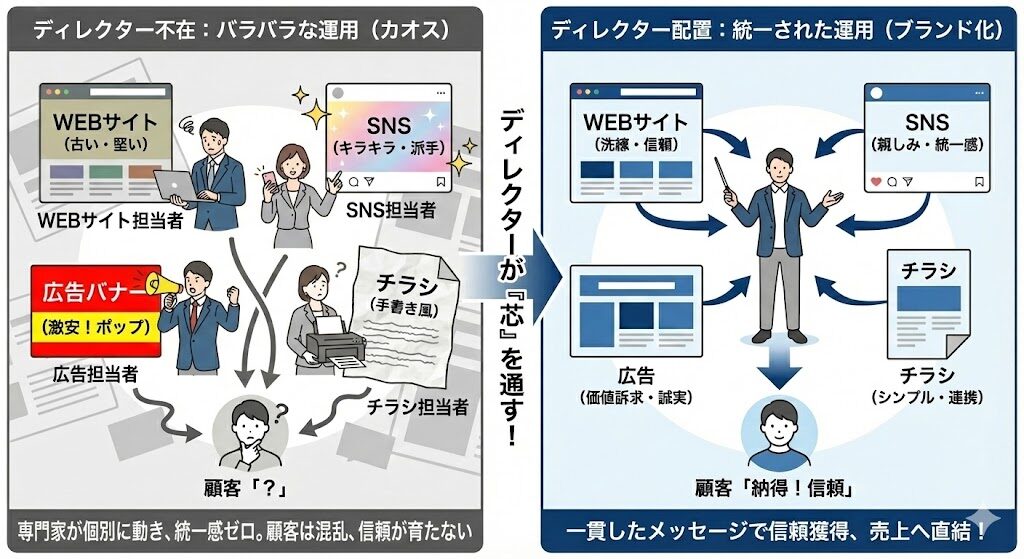 WEBディレクターの存在が事業のイメージを統一化しブランディングに繋がる